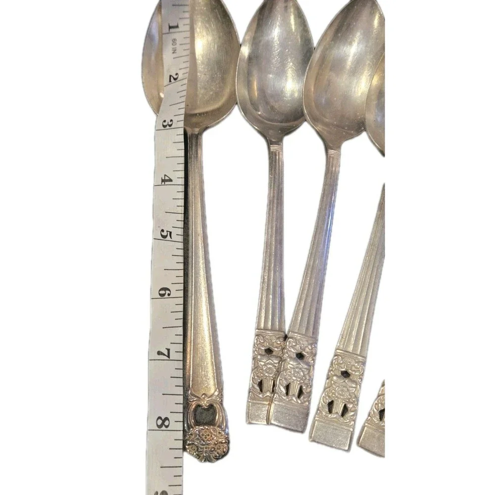 12 PC Oneida Community CORONATION Silver Plate 1936 Silverware Fork Spoon